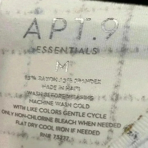 Apt. 9 | White/Colorful Dashed Checker Print Sleeveless Top | Size M - Picture 4 of 4